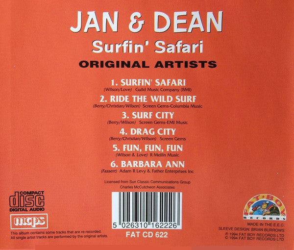 Jan & Dean : Surfin' Safari (CD, Comp)