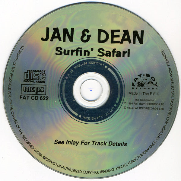 Jan & Dean : Surfin' Safari (CD, Comp)