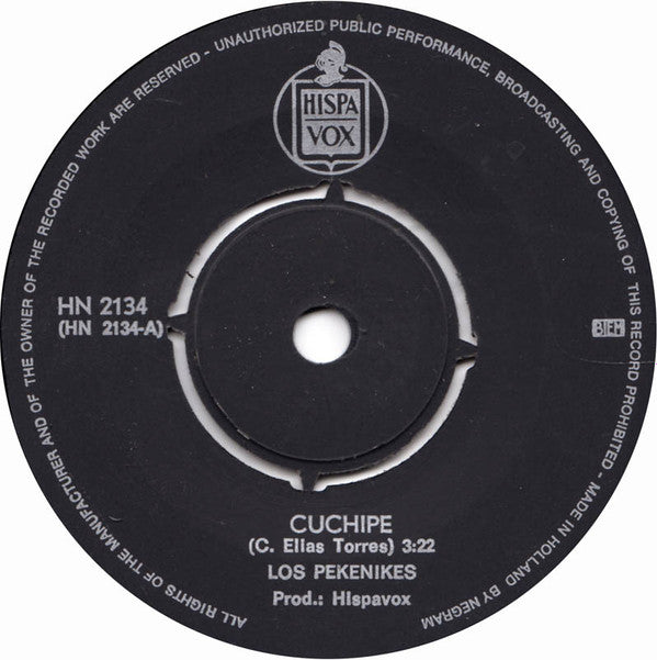 Los Pekenikes : Cuchipe / Tren Transoceanico A Bucaramanga (7", Single)