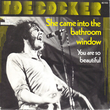 Joe Cocker : She Came Into The Bathroom Window / You Are So Beautiful (7", Single)