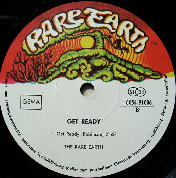 Rare Earth : Get Ready (LP, Album)