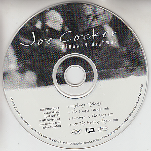 Joe Cocker : Highway Highway (CD, Maxi)