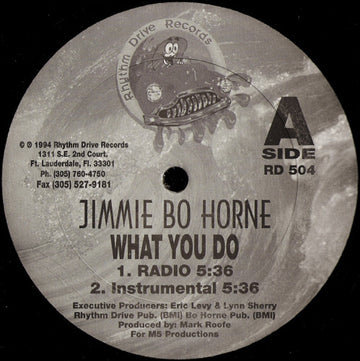 Jimmy "Bo" Horne : What You Do (12", Maxi)