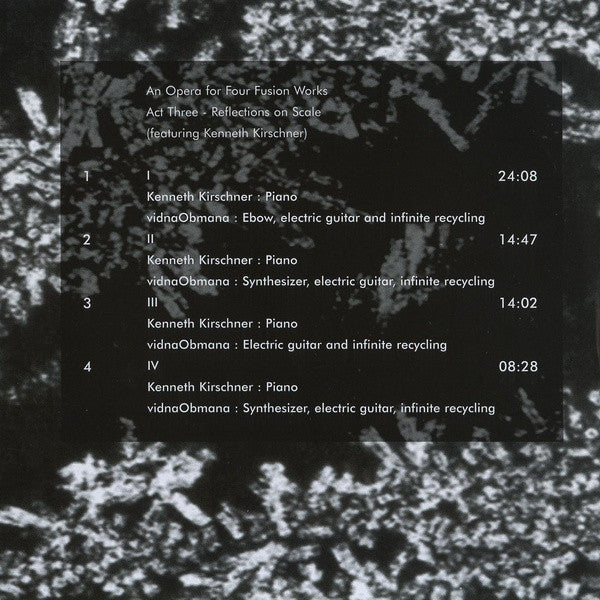 Vidna Obmana Featuring Kenneth Kirschner : An Opera For Four Fusion Works - Act Three: Reflection On Scale (CD, Album)