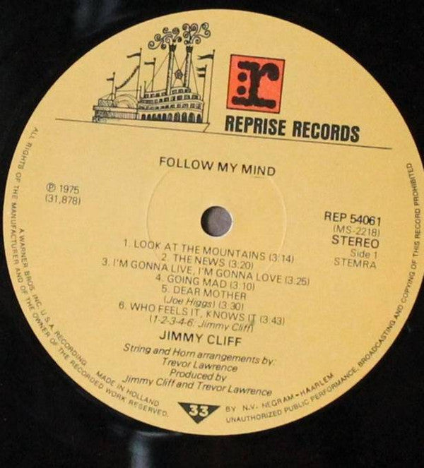 Jimmy Cliff : Follow My Mind (LP, Album)