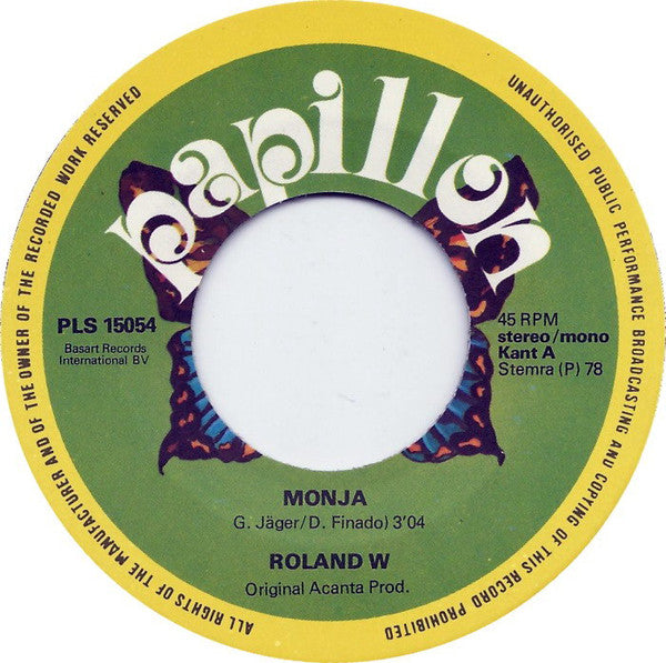 Roland W. : Monja (7", Single)