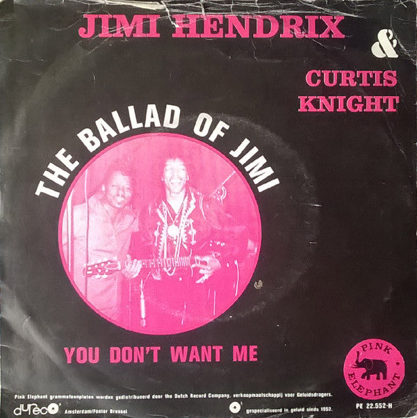Jimi Hendrix & Curtis Knight : Ballad Of Jimi / You Don't Know Me (7", Single)