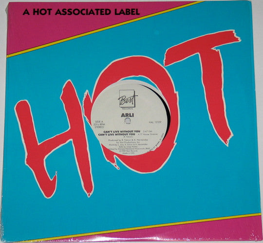 Arli : Can't Live Without You (12")