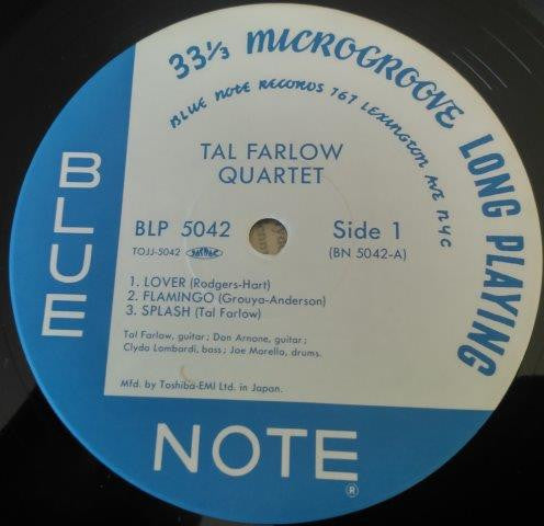 The Tal Farlow Quartet : Tal Farlow Quartet (10", Album, Mono, Ltd, RE)