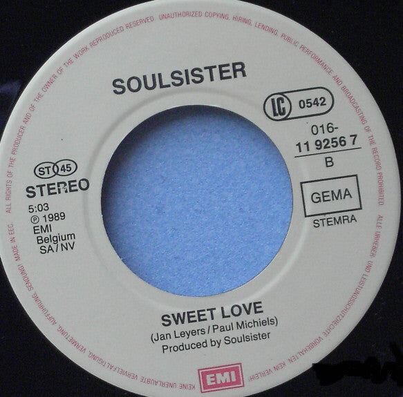 Soulsister : Blame You (Remix) (7", Single)