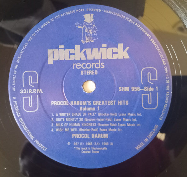 Procol Harum : Procol Harum's Greatest Hits (LP, Comp)
