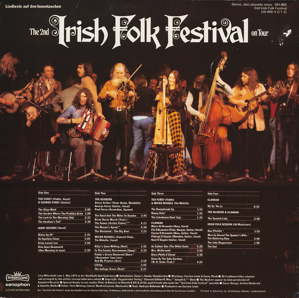 Various : The 2nd Irish Folk Festival On Tour (2xLP, RP)