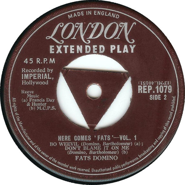Fats Domino : Here Comes 'Fats' - Vol. 1 (7", EP)