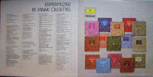 Ludwig van Beethoven / Franz Schubert / Johannes Brahms : Strijkkwartet In D, Op.18 Nr.3 / Notturno In Es, Op.148 / Pianokwartet In c, Op.60 (LP, Comp, Promo, Smplr)