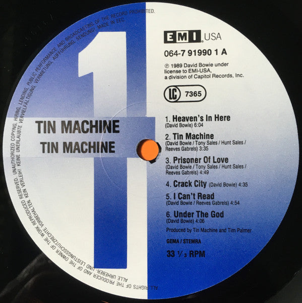 Tin Machine : Tin Machine (LP, Album)