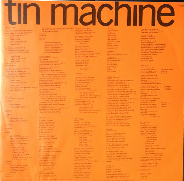 Tin Machine : Tin Machine (LP, Album)