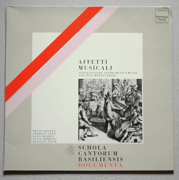 Bruce Dickey, Charles Toet, Dana Maiben, Alice Robbins, Frances Conover Fitch : Affetti Musicali (Venezianische Instrumentalmusik Zur Zeit Monteverdis) (LP)