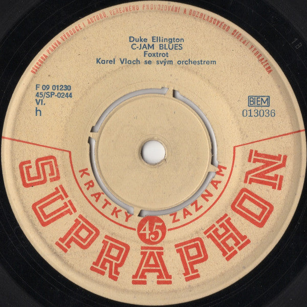 Karel Vlach Orchestra : Trudie / C-Jam Blues (7", Mono)