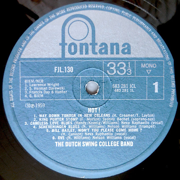 The Dutch Swing College Band : Hot! (LP, Comp, Mono)
