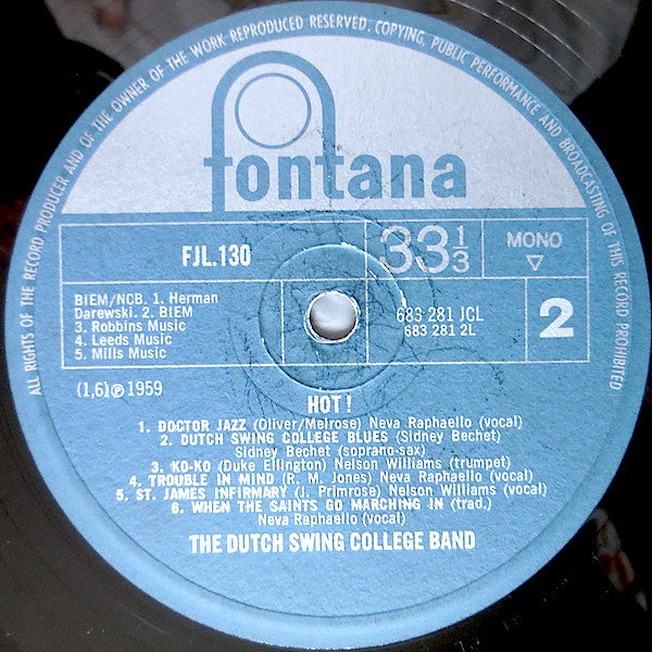 The Dutch Swing College Band : Hot! (LP, Comp, Mono)