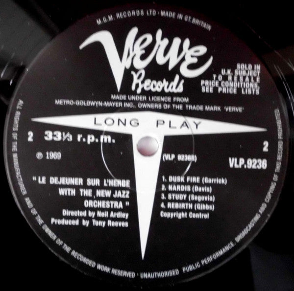 The New Jazz Orchestra : Le Déjeuner Sur L'Herbe (LP, Album, Mono, RE)