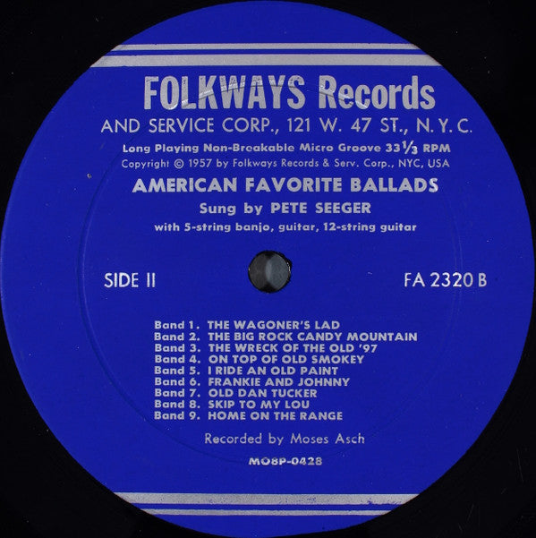 Pete Seeger : American Favorite Ballads (LP, Album, RE)