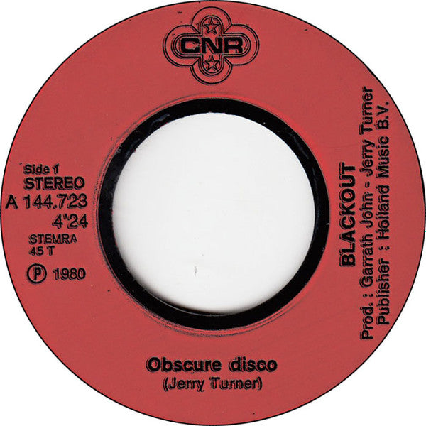 Blackout (15) : Obscure Disco / Schooldays (7", Single)