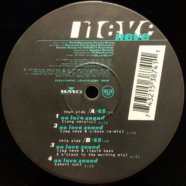 N.E.V.E. : No Love Zound (12")