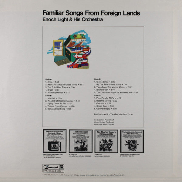 Enoch Light And His Orchestra : Familiar Songs From Foreign Lands (2xLP, Comp)