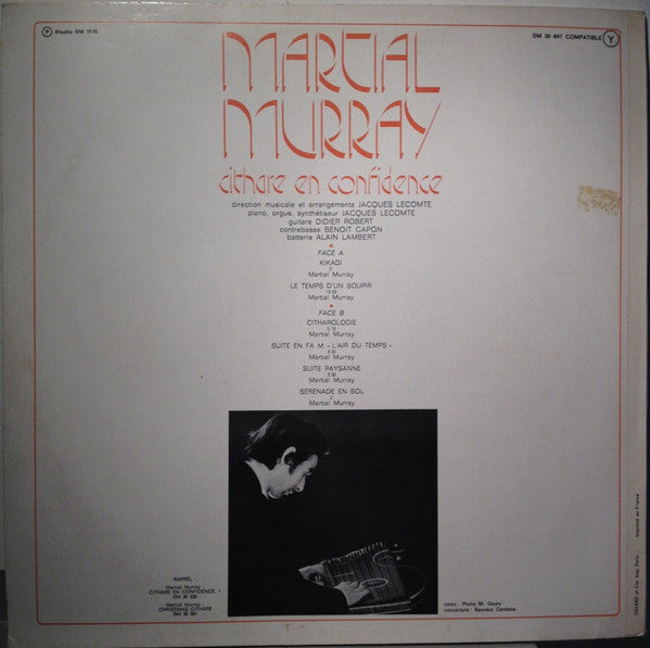 Martial Murray : Cithare En Confidence N°2 (LP, Album)