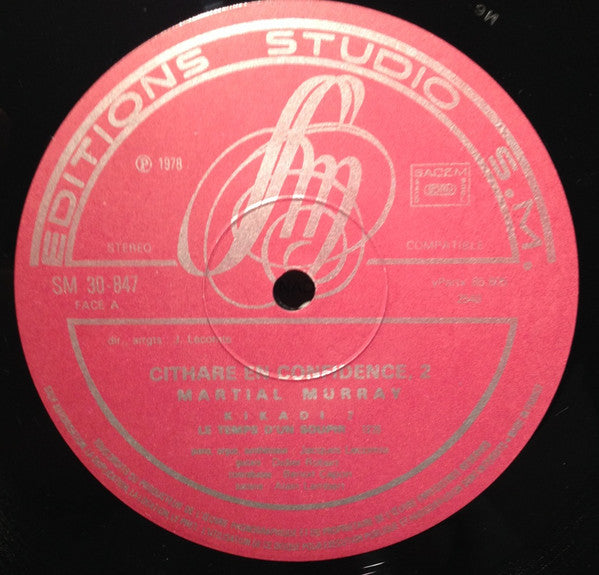 Martial Murray : Cithare En Confidence N°2 (LP, Album)