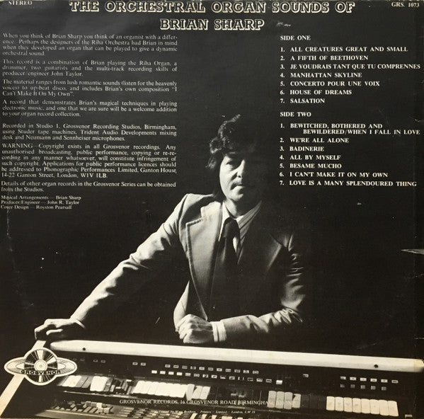 Brian Sharp (2) : The Orchestral Organ Sounds Of B# (LP, Album)