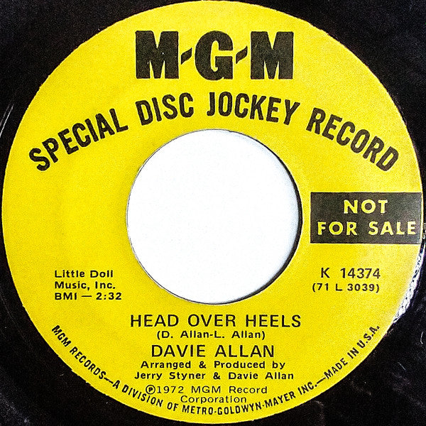 Davie Allan : Here It Comes (7", Promo)