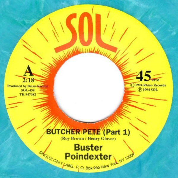 Buster Poindexter : Butcher Pete (7", Blu)