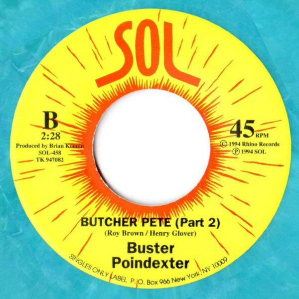 Buster Poindexter : Butcher Pete (7", Blu)