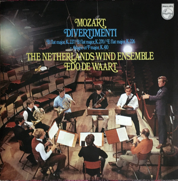 Wolfgang Amadeus Mozart, Nederlands Blazers Ensemble, Edo de Waart : Divertimenti  B Flat Major, K.227 / B Flat Major, K.270 / E Flat Major, K.226 / Adagio In F Major, K.410 (LP)