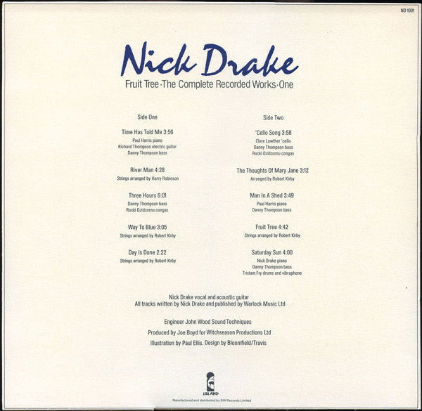 Nick Drake : Fruit Tree · The Complete Recorded Works (3xLP, Comp + Box)