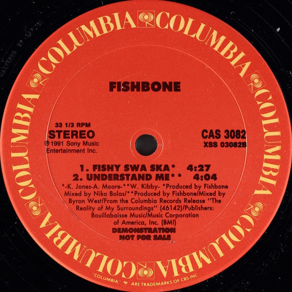 Fishbone : Sunless Saturday (12", Promo)