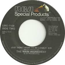 Toby Beau / The Main Ingredient : My Angel Baby / Just Don't Want To Be Lonely (7", Single, RE)