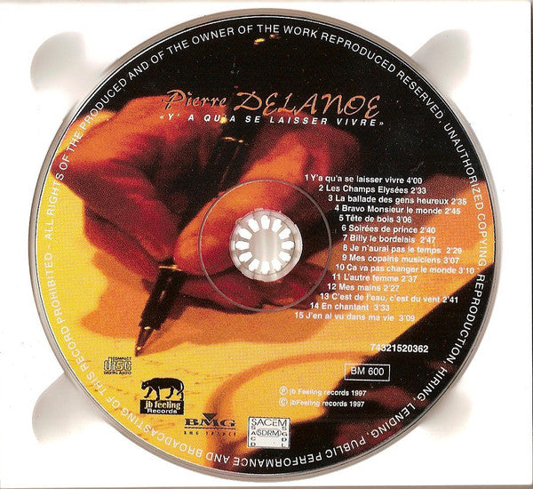 Pierre Delanoë : Chante... "Y'a Qu'à Se Laisser Vivre" (CD, Album, Dig)