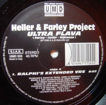 Heller & Farley Project : Ultra Flava (12")