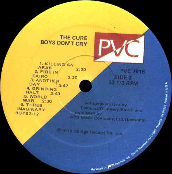 The Cure : Boys Don't Cry (LP, Album, RP)