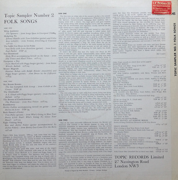 Various : Folk Songs (LP, Comp, Smplr)