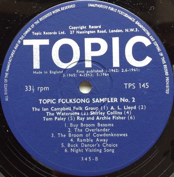 Various : Folk Songs (LP, Comp, Smplr)