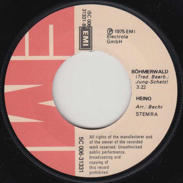 Heino : Die Schwarze Barbara / Böhmerwald (7", Single)