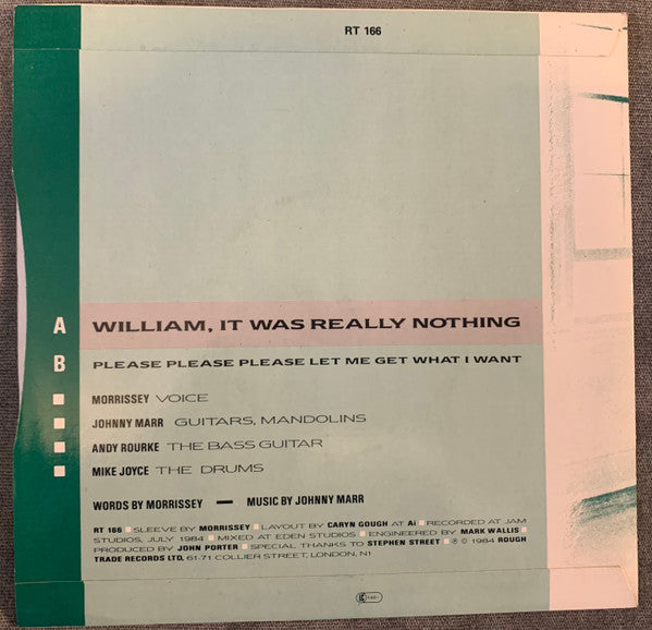 The Smiths : William, It Was Really Nothing (7", Single, Pus)
