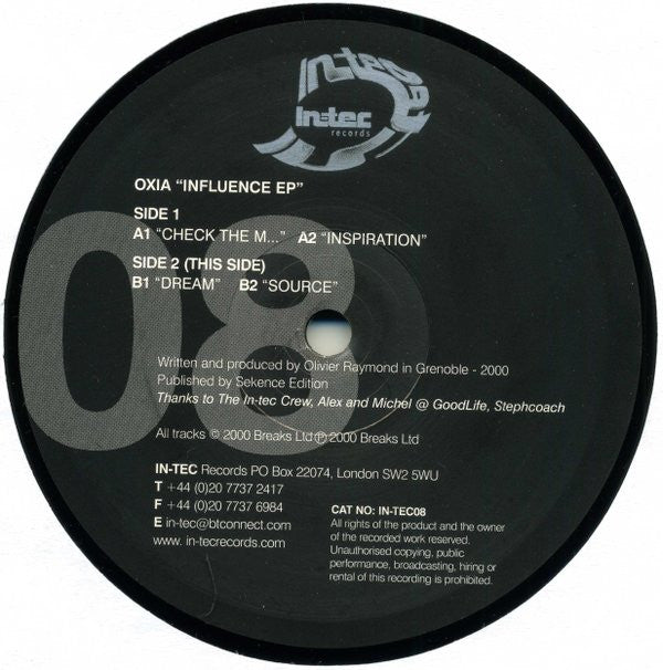 Oxia : Influence EP (12", EP)