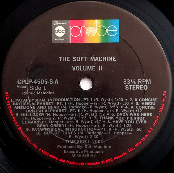 Soft Machine : Volume Two (LP, Album)