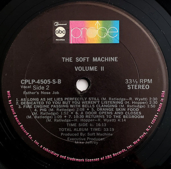 Soft Machine : Volume Two (LP, Album)