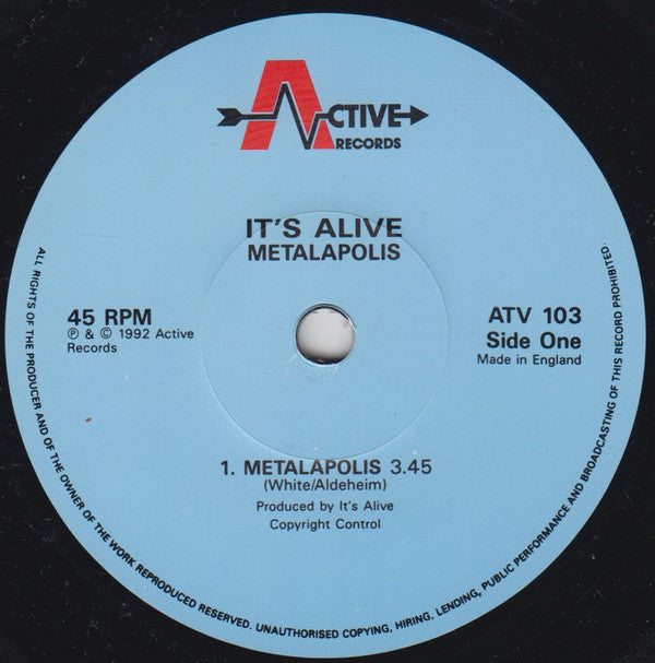 It's Alive : Metalopolis (7", Single)